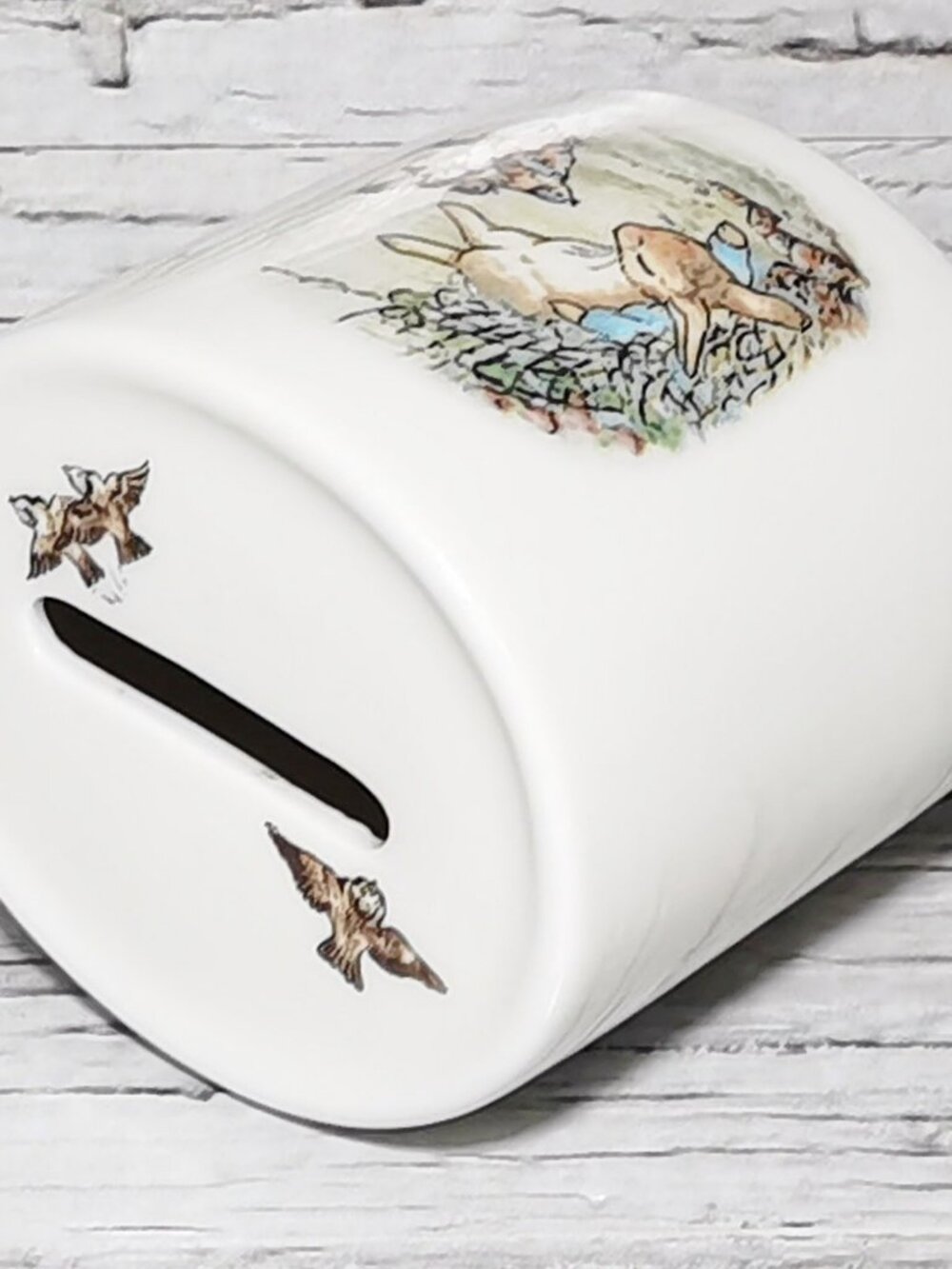 Wedgwood Beatrix Potter Peter Rabbit Coin Bank Nursery Decor Baby Shower Gift - Picture 4 of 6